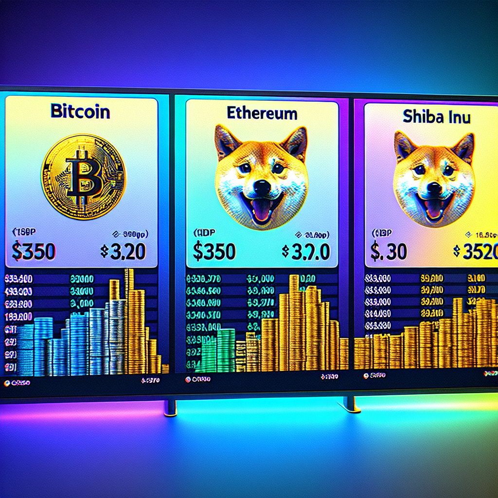 Bitcoin, Ethereum, and Shiba Inu: Current Cryptocurrency Prices