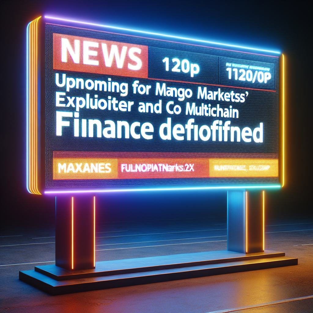 Upcoming Trial for Mango Markets' Exploiter and Coinflux Shuts Down Multichain: Finance Redefined