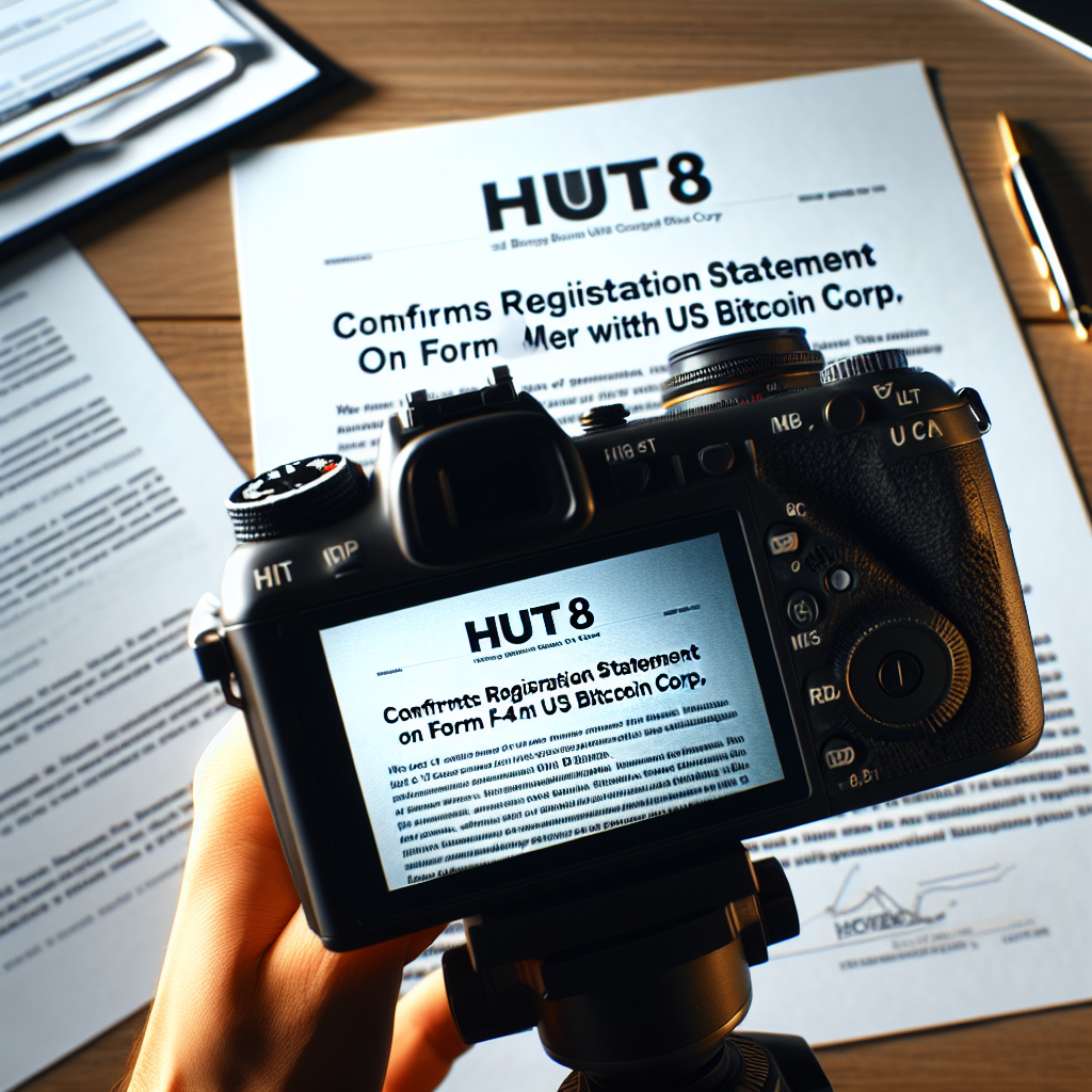 Hut 8 Confirms Registration Statement on Form S-4 for Merger with US Bitcoin Corp