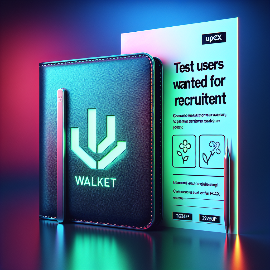 UPCX Wallet Seeks Test Users for Recruitment