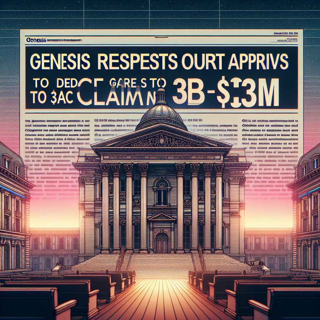 Genesis Requests Court Approval to Decrease 3AC Claim from $1B to $33M