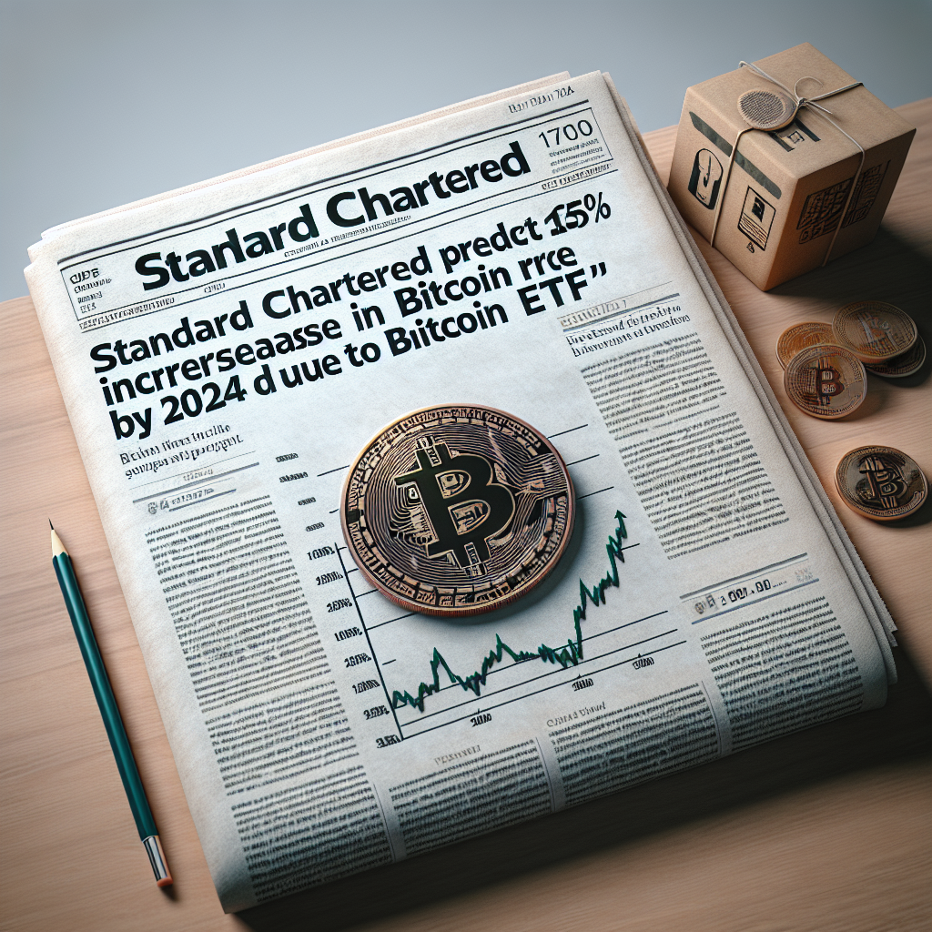 Standard Chartered predicts 165% increase in Bitcoin price by 2024 due to Bitcoin ETF